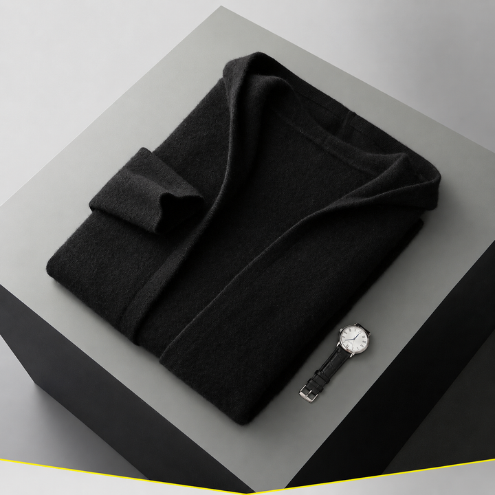 Valdoro Cashmere Hooded Cardigan