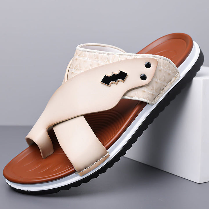 Rivello Leather Slides