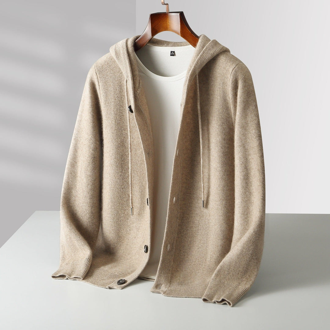 Vercelli Cashmere Hooded Cardigan