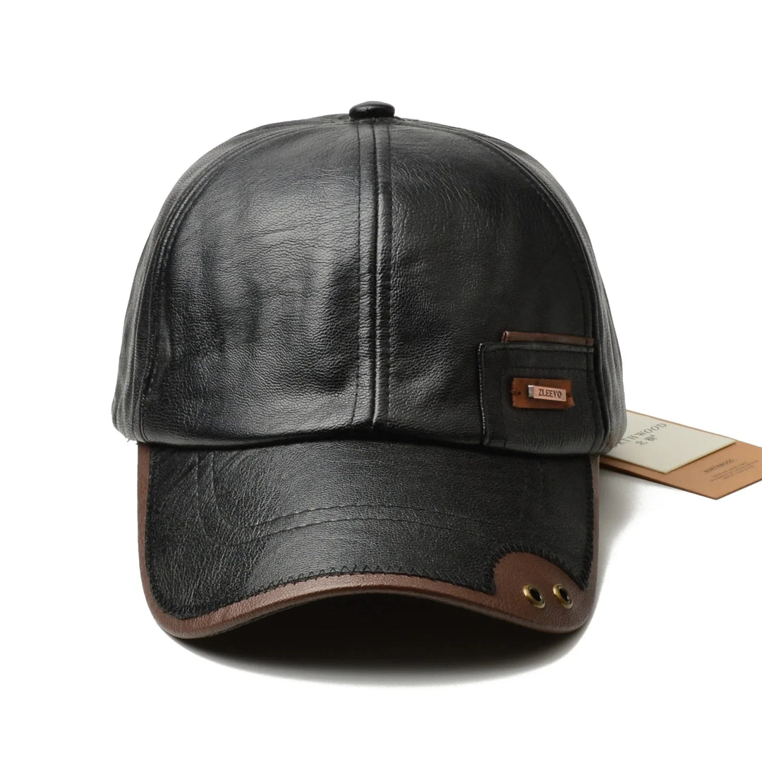 Mavric Leather Cap