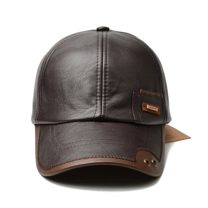 Mavric Leather Cap