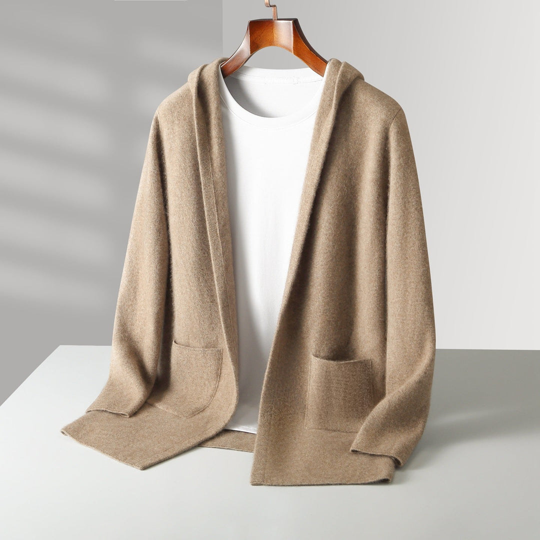 Valdoro Cashmere Hooded Cardigan
