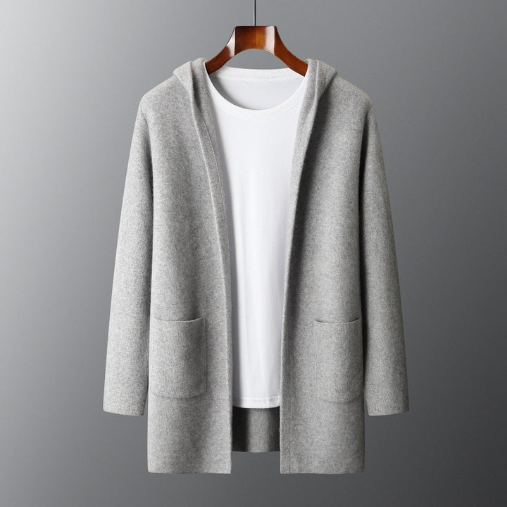 Valdoro Cashmere Hooded Cardigan